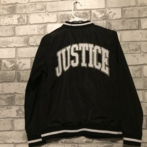 Girl's Zip-Up Justice Jacket Size - Picture 1 of 5